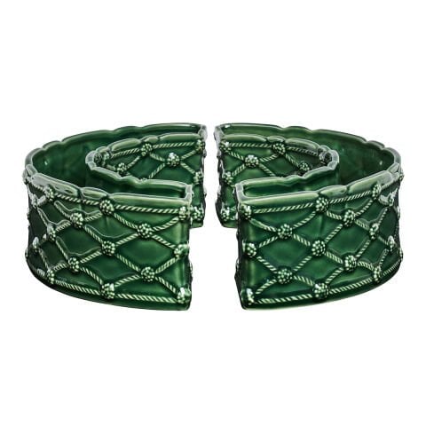 Berry & Thread Petite Parterre Garden Half Circle Vase Set/2 - Basil