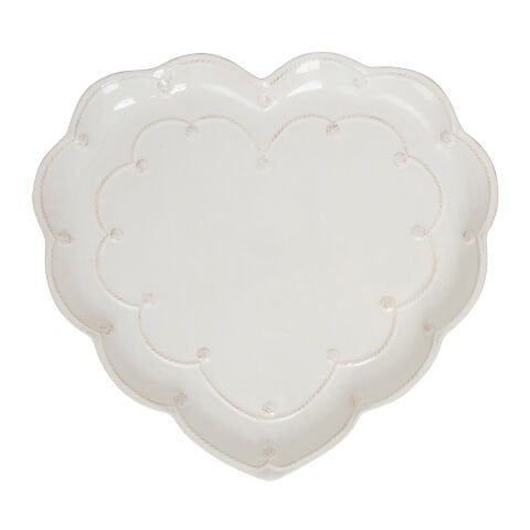 Berry & Thread 15'' Heart Platter - Whitewash