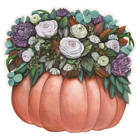 Die cut Pumpkin Posey Placemat 12 Sheets