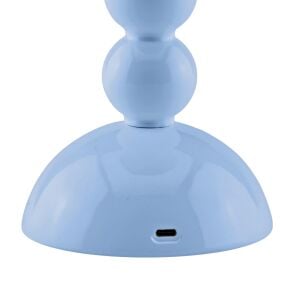 Bobbin LED Pale Denim Şarjlı LED Masa Lambası