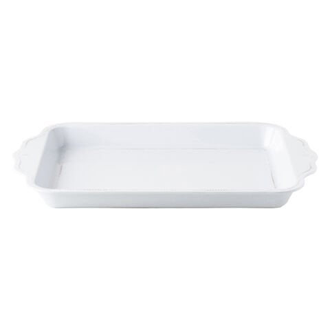 Berry & Thread Melamine 24'' Tray - Whitewash